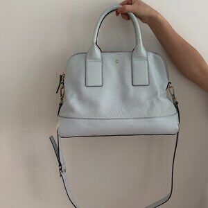 Kate Spade New York Leather Satchel - Soft Grey